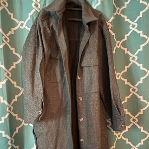 GIBIU shacket, duster length, like new, 3X